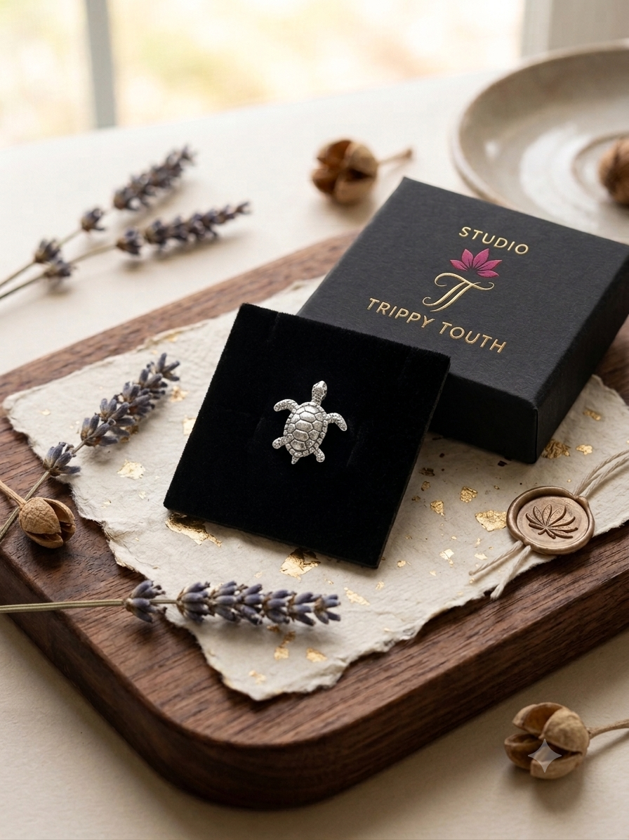 Joia de atualização e perfuração modelo tartaruga