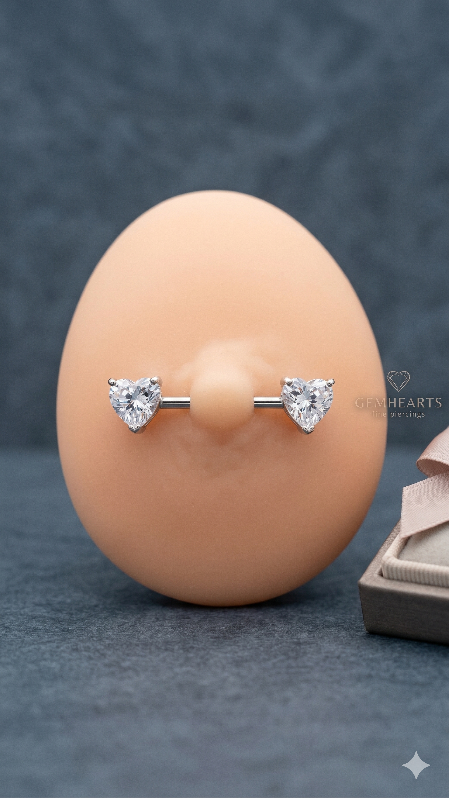 Piercing com zircônia